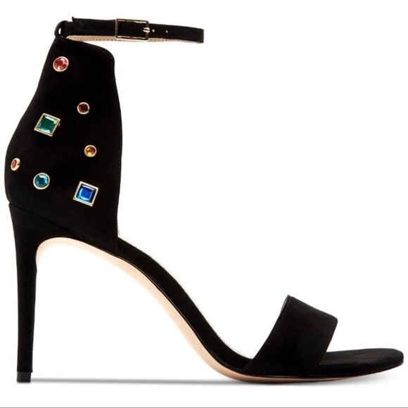 Katy Perry the Josephina suede black heels sandals 7.5 - Picture 2 of 12